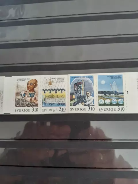 Briefmarken ,Schweden, 1988, 1516-1519, MH 136, Nobelpreis ,postfrisch