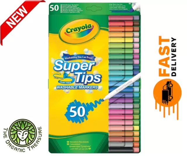 Crayola Crayons, Mini Markers, Supertips, Glitter Glue, Art Pad