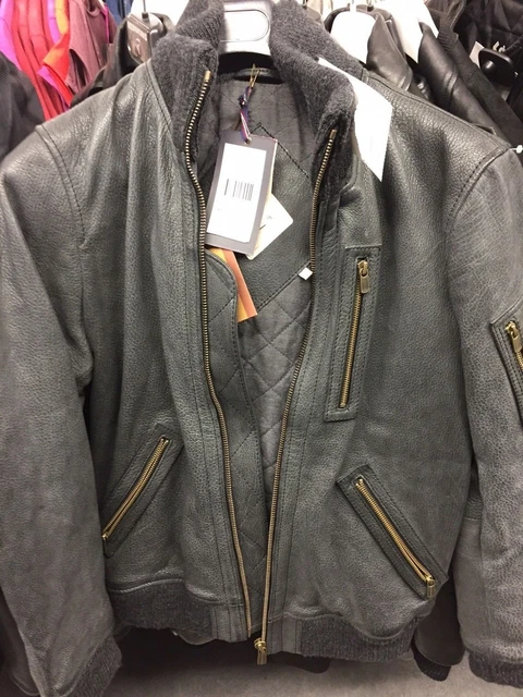 Blouson En Cuir Chevignon - Taille XXL (environ 690) - Neuf Avec étiquettes - Veste Cuir Homme