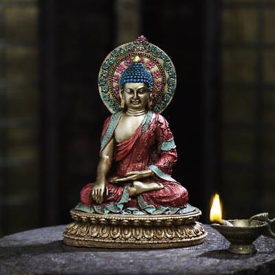 Buddha Statue Engraved Home Temple Lord Decor Figurine Sculpture Buddhism Idol