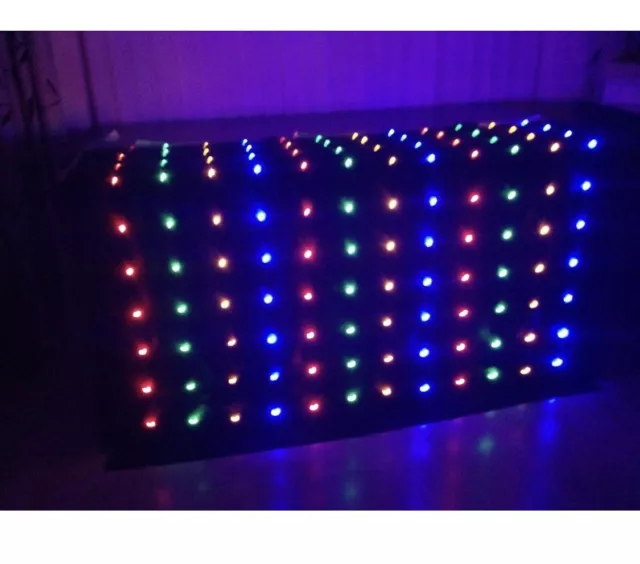 Starcloth lights multi colour, star cloth disco Dj led light sensory aid curtain