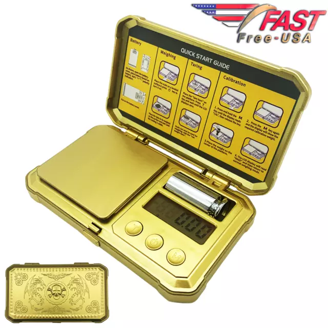 Fuzion Digital Scale .01 Gram Accuracy, 500g Mini Food Scales for Small  Jewelry, Gold, Herb, Spice - Weight Gram and Oz