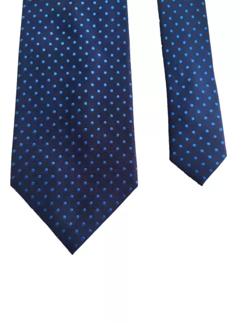 Cravatta Biagiotti Uomo Seta Pure Silk Made In Italy Soie Krawatte Tie Pois