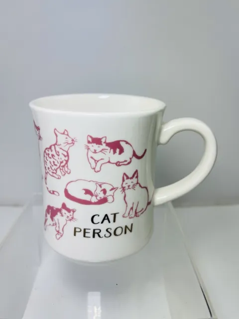 Opalhouse Cat Person Coffee Mug 16 Oz White Pink Stoneware Target Tea Cup