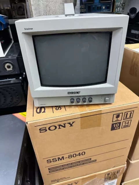 Sony Trinitron SSM-8040 composite color monitor Retro Gaming! PVM-8040