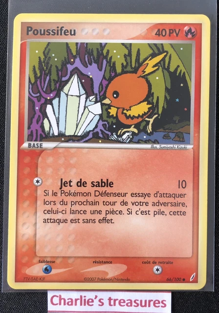 Carte Pokemon - Poussifeu - 66/100 - Ex Gardiens De Cristal - FR - NM+ / NEUF