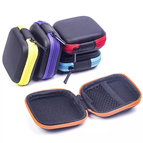 Hard Carry Case Cover Pouch Storage Bag For USB Earphone Headphone Earbuds Cable