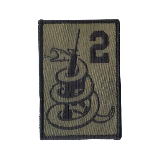 Hook & Loop 3 3/4" X 2 1/2" Embroidered Patch "2nd Amendment" "Don't Tread on Me