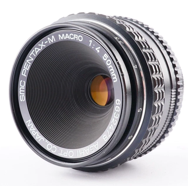 Ex + 5 Smc PENTAX-M Macro 50mm F/4 K Support Téléphoto Mf Objectif De Japon