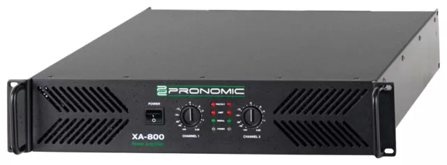 B-WARE Pronomic XA-800 Endstufe Verstärker 2x 1900 W 2 Ausgänge 2 XLR Eingang