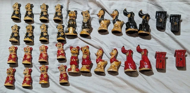 ANTIQUE HAND PAINTED Walt Disney Characters (1940's/1950's) Chalkware ...