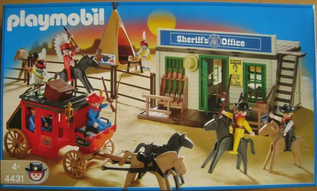 Playmobil 4431 Western Oeste Sheriff Diligencia Indios Nuevo Precintado