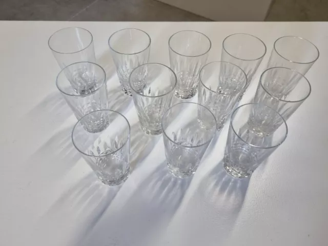 12 Verres A Thé En Cristal De Baccarat Haut 9 Cm