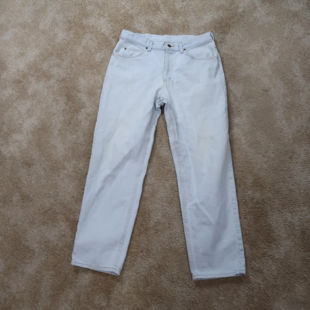 Vintage Lee Riders Straight Leg Blue Denim Jeans Men's 32x30 Distressed