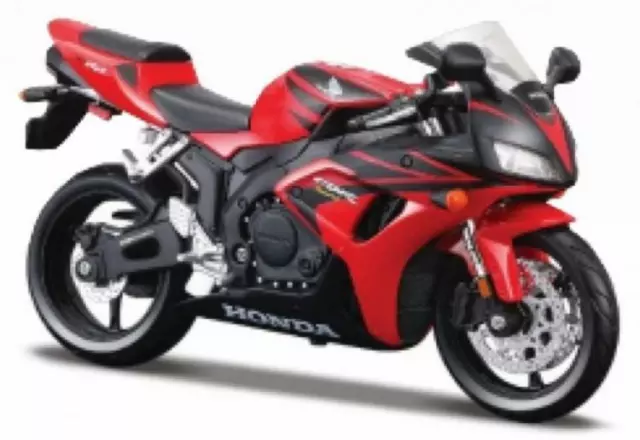 Honda CBR 1000RR 2020 in red & black, 1:12 scale model  motorbike kit, Maisto