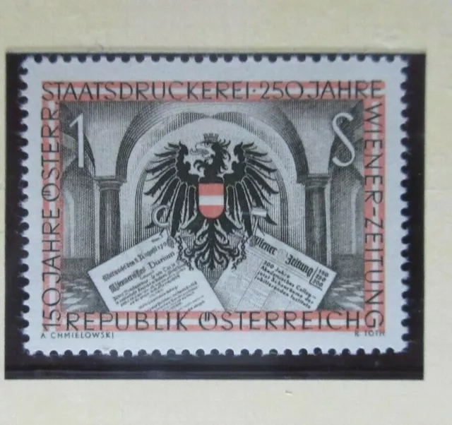 #157  150 Jahre Österreichische Staatsdruckerei   Mi 1011 postfrisch