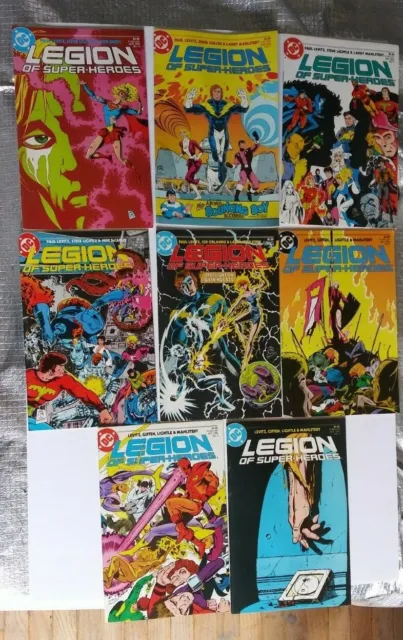Dc Comics, Legion Of Super-Heroes 1980'S Comic Book Lot. 8 Books Misc #3-#16