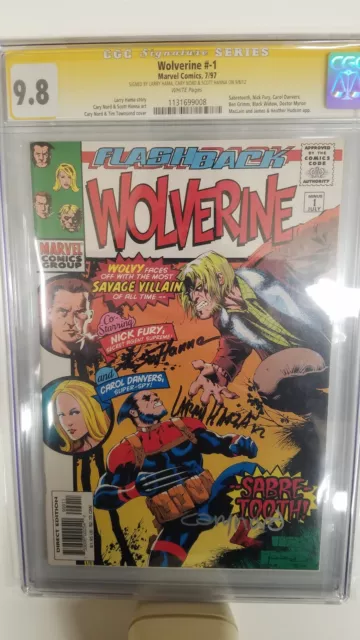 Flashback Wolverine #1  7/97 CGC 9.8 Signature Series  Auto Hama, Nord And Hanna