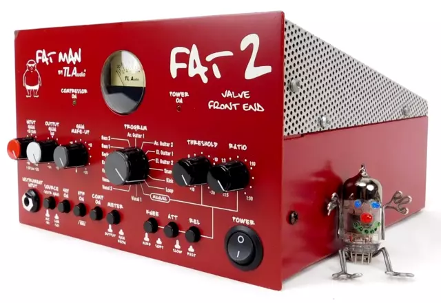 TL Audio Fat Man FAT2 Tube Compressor Mic Preamp + condizioni top + 1,5J. Garanzia