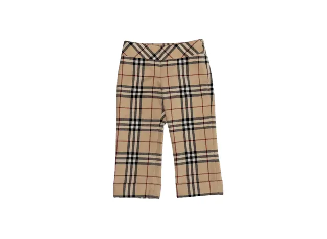 Girls Burberry Nova Check Wool Capri Pants Trousers Kids Children London 6Y