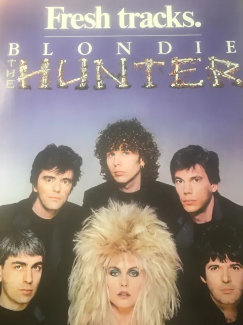 Blondie The Hunter Poster Rare Promo 1982