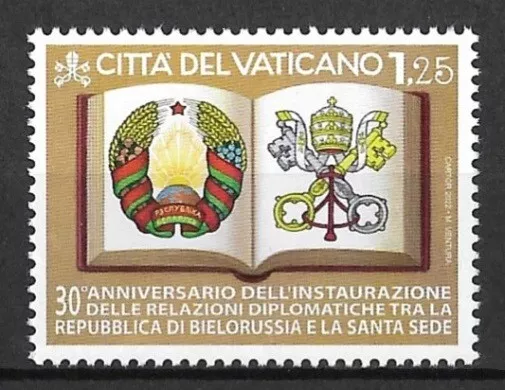 Vatikan Mi.Nr. 2073** (2022) postfrisch/Diplomat. Beziehungen mit Weißrussland