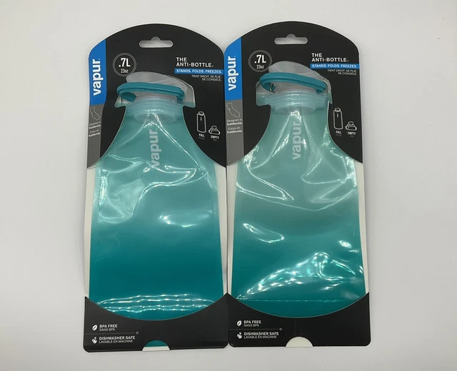 Lot Of (2) vapur The Anti-Bottle 0.7 L / 23 oz Color: Malibu Teal