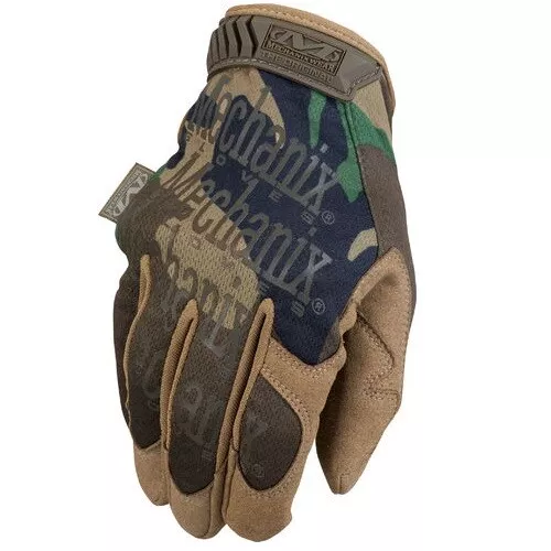 Mechanix Mx-Mg-77 Cw Woodland Camo Guanti Tattici Original Militari Softair Moto