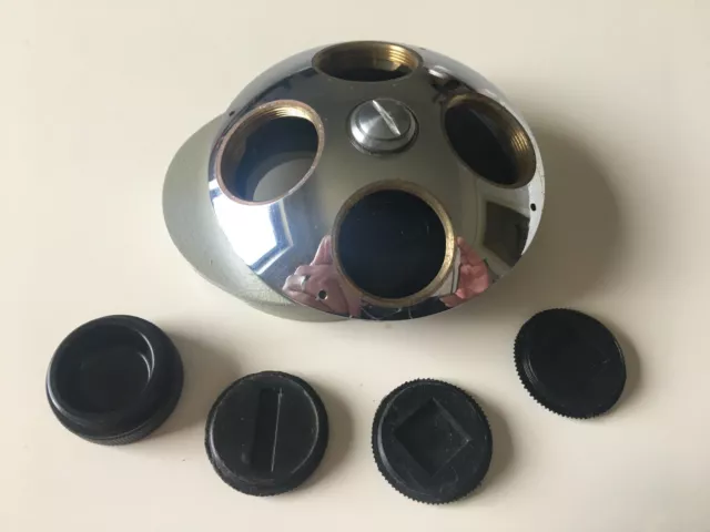 Microscope Lomo Biolam Revolver Lens Turret - 4 holes - WITHOUT objectives