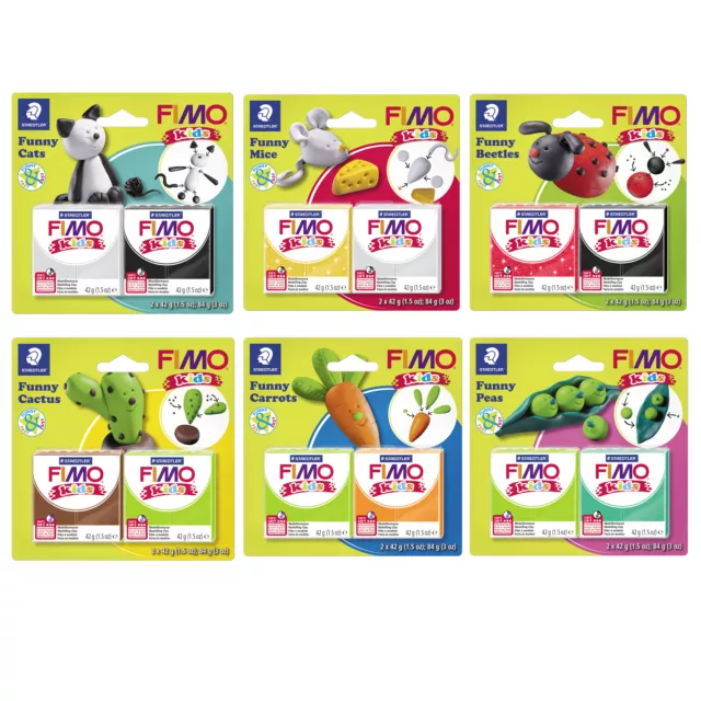 Original FIMO® Kids Ofenhärtende Modelliermasse Funny Kits versch. Themen