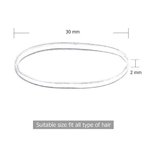 Transparent Elastic Hair Bands 1500pcs Mini Small Ponytail Holders Kids Girls 6