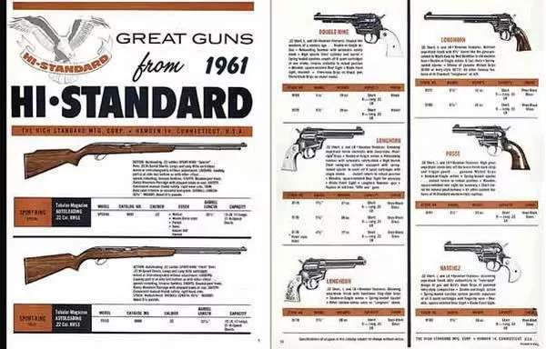 High Standard 1961 Gun Catalog