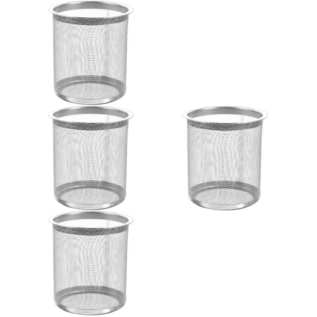 Confezione da 4 colino da tè per teiera 6,3 x 6 x 6 cm acciaio inox