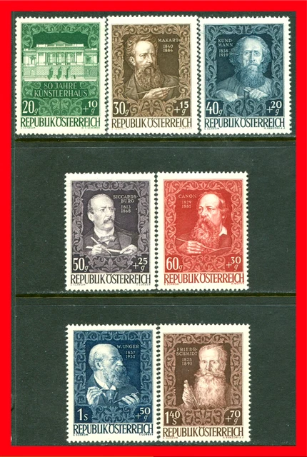 Austria Semi-postal Stamps Scott B245-B251, Mint Complete Set!! A203a