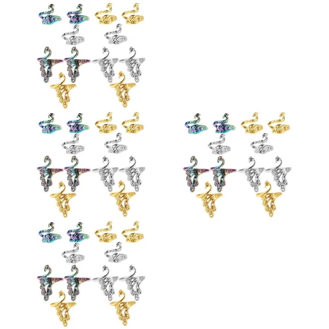 48 piezas accesorios de tejido anillos de ganchillo para decorar mujeres bordado artesanía