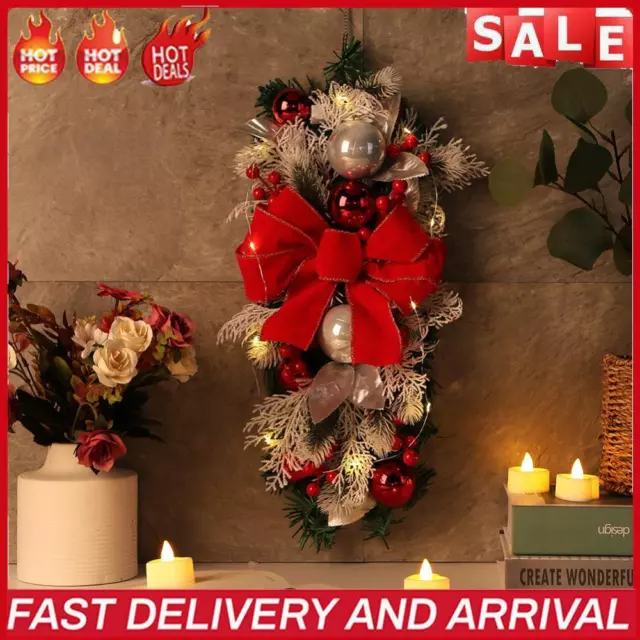 Glowing Stair Garland Reusable Merry Christmas Ornaments for Shopping Mall Hotel