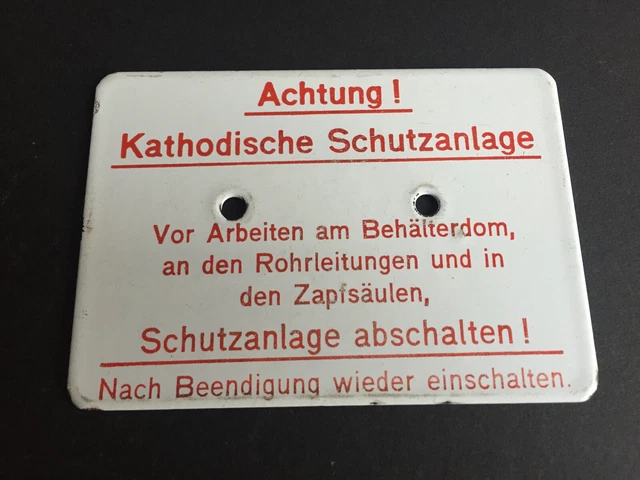 Emailschild Tankstelle Zapfsäule