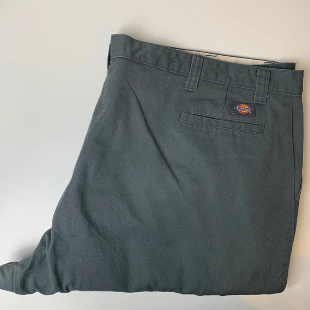 Pantaloni cargo DICKIES grigi tasche abbigliamento da lavoro casual taglia uomo W52 L28 UU