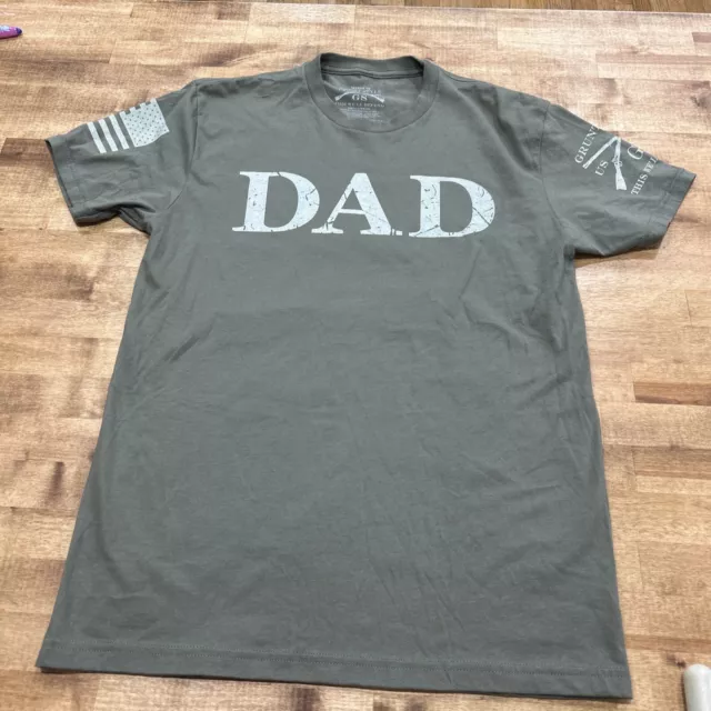 Grunt Style Dad Defined T-Shirt - Military Green Size M Fathers Day