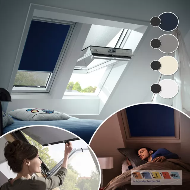 VELUX Set Hitzeschutz Plus: Verdunkelung + Markise GGL GPL..GGU GPU..d-blau 1100