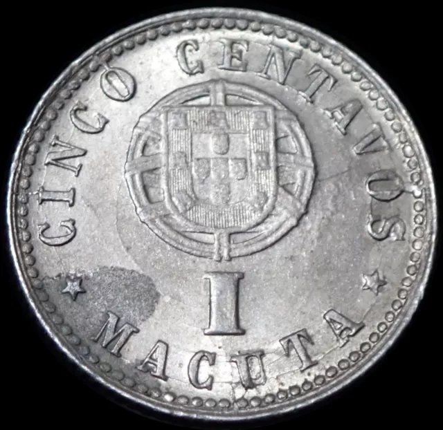 Angola 5 Centavos/1 Macuta 1927 Münze WCA 7465 2