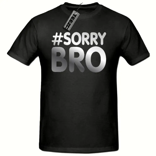 T-shirt argento Sorry Bro Childrens, t-shirt gioco ragazzo, slogan ragazzi