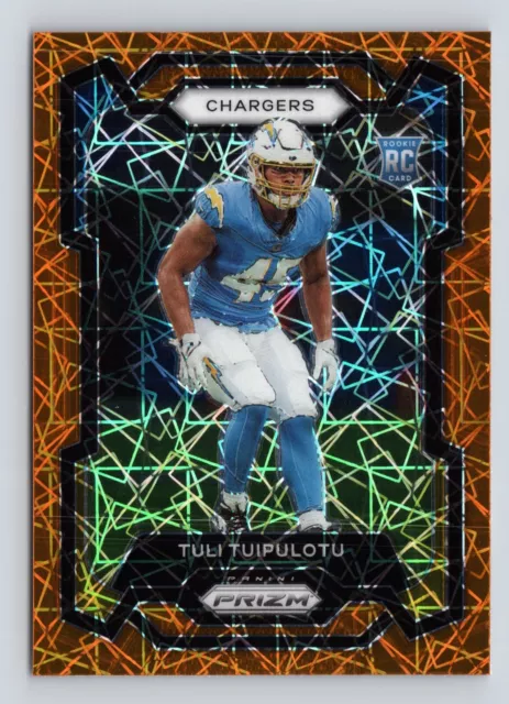 2023 Panini Prizm Tuli Tuipulotu #354 RC Orange Laser