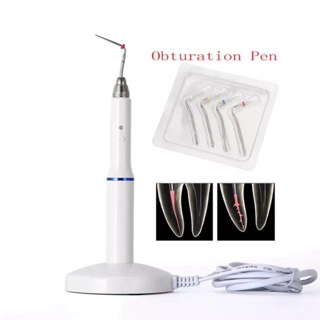 Dental Cordless Wireless Gutta Percha Obturation System Endo Heated Pen+Tips