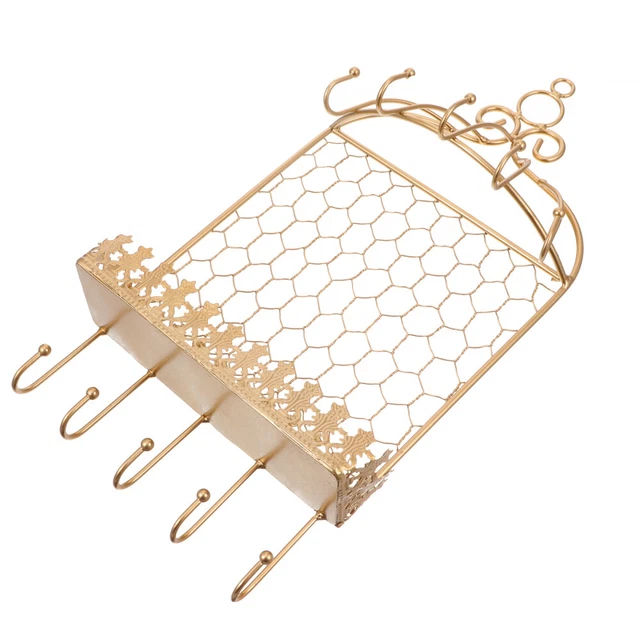 Wall Mounted Jewelry Rack Hanging Earring Organizer Hook Hanger