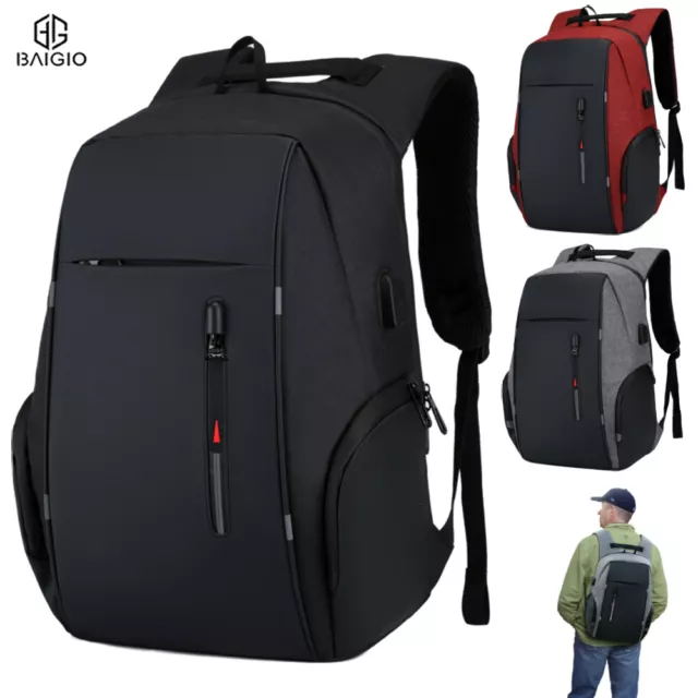 40L Rucksack Herren Damen Wasserdicht Freizeit Reise Arbeit Laptop Schulrucksack