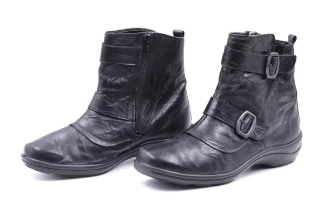 ROMIKA Damen Stiefel Stiefeletten Boots EUR 38 UK 5 Schwarz Echt Leder TOP