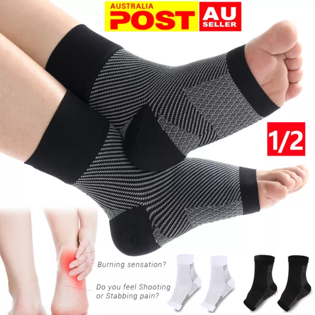 AU Copper Compression Socks Ankle Support Foot Brace Sports Joint Pain Arthritis