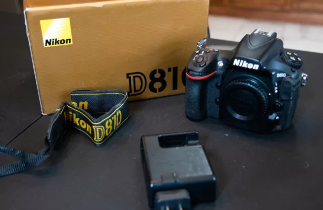Nikon D810 36.3MP DSLR Camera - Black (Body Only) - Read Description