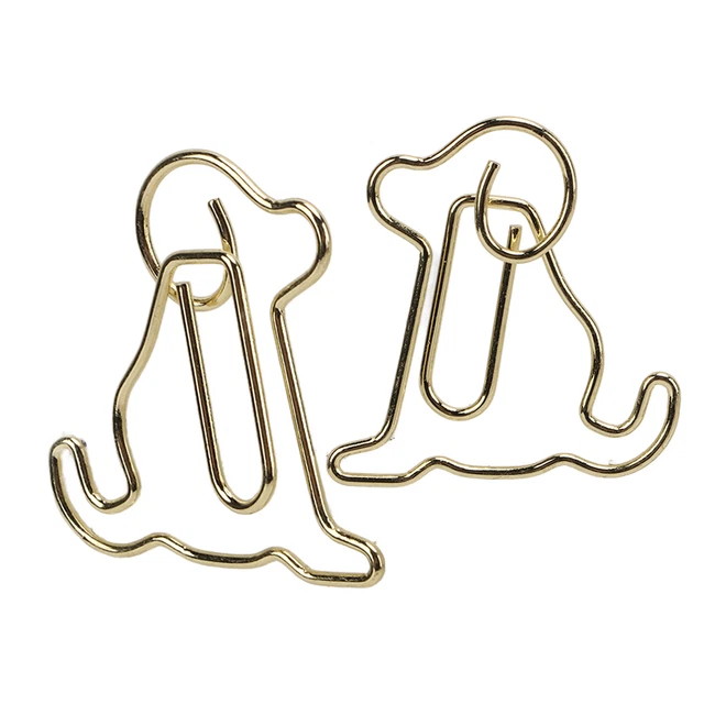 Paperclips Animal-Shaped Metal For Everyday Use For Archiving Documents.
